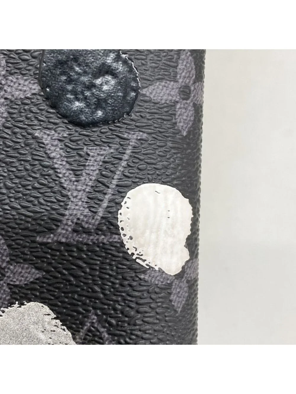 Louis Vuitton Wallet Monogram Eclipse Yayoi Kusama Portefeuille Brazza Black